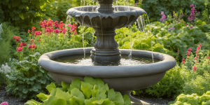 208.1.Fountain-in-edible-garden