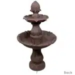 2-Tier Curved Plinth Outdoor Water Fountain4