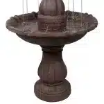 2-Tier Curved Plinth Outdoor Water Fountain5