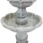 2-Tier Outdoor Water Fountain – French Garden Design9