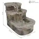3-Tier Brick Steps Outdoor Fountain2