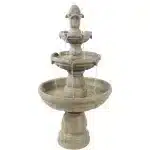 3-Tier Outdoor Water Fountain with Pump