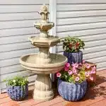 3-Tier Out3-Tier Outdoor Water Fountain with Pump3door Water Fountain with Pump3