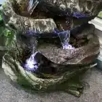 5Step Rock Falls Tabletop Water Fountain with LED Lights4