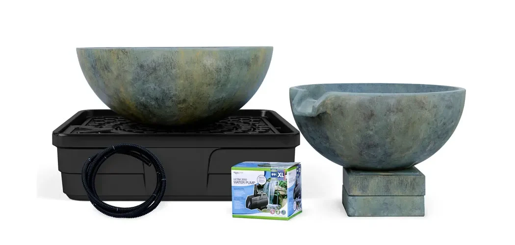 Aquascape Spillway Bowl and Basin Landscape Fountain Kit.