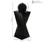 Black Ball Solar Outdoor Water Fountain3