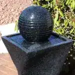 Black Ball Solar Water Fountain with Battery Backup and LED Light6