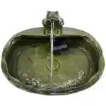 Ceramic Frog Solar Fountain with Solar Pump and Panel8