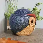 Ceramic Owl Indoor Tabletop Water Fountain6