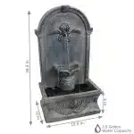 French-Inspired Outdoor Wall-Mounted Fountain2