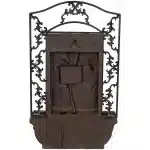 French Lily Outdoor Wall Fountain with Battery Backup12 French Lily Outdoor Wall Fountain with Battery Backup12