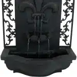 French Lily Outdoor Wall Fountain with Battery Backup6 French Lily Outdoor Wall Fountain with Battery Backup6