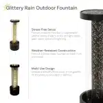 Glittering Rain Outdoor Water Fountain3 Glittering Rain Outdoor Water Fountain3