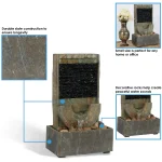 Half Moon Slate Tabletop Fountain1.