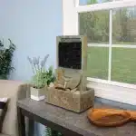 Half Moon Slate Tabletop Fountain4.