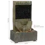 Half Moon Slate Tabletop Fountain7.