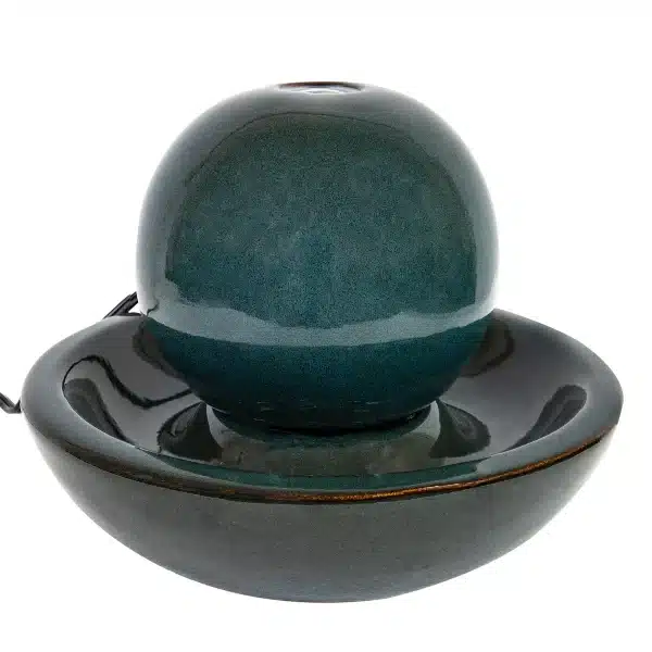 Indoor Ceramic Tabletop Water Fountain with Orb10