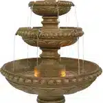 Large 4-Tier Eggshell Outdoor Fountain with LED Lights8
