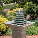 Layered Pyramid Slate Outdoor Fountain6