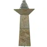 Layered Pyramid Slate Outdoor Fountain7
