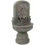 Lovely Lily Polyresin Outdoor Wall Fountain with Flat Back7