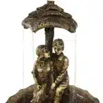 Lovers Umbrella Solar Water Fountain with Battery Backup Lights6