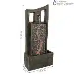 Modern Road Outdoor Fountain with LED Light2