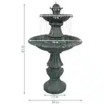 Nouveau Tiered Garden Water Fountain2