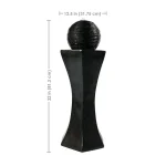 Pedestal and Ball Solar with Battery Backup Fountain3