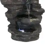 Rock Falls Electric Waterfall Fountain with LED Lights9