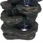 Rock Falls Outdoor Waterfall Fountain with LED Lights5