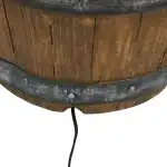 Spiraling Barrel Outdoor Water Fountain with LED Light6