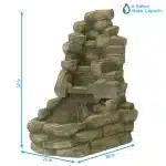 Stone Falls Outdoor Fountain1