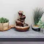 Tiered Vessels Indoor Ceramic Tabletop Water Fountain