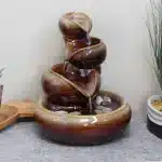Tiered Vessels Indoor Ceramic Tabletop Water Fountain4