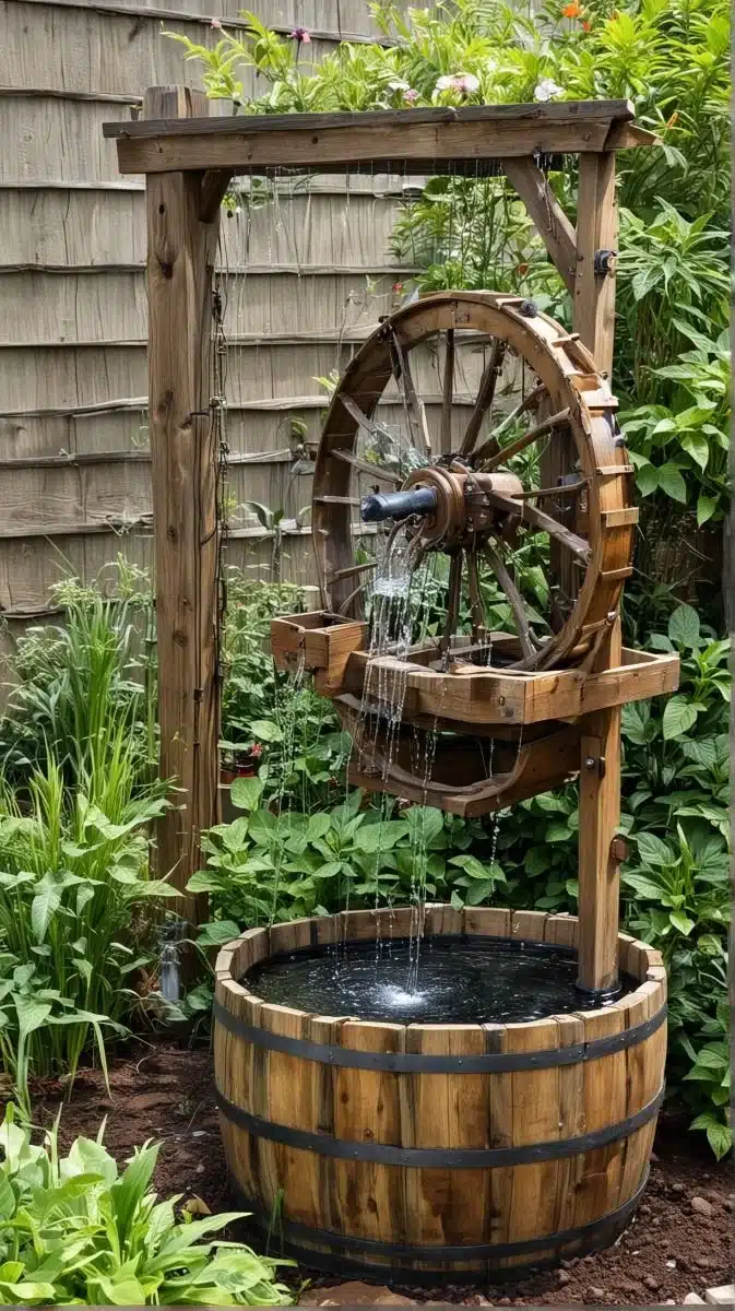 Wind Powered Fountain.