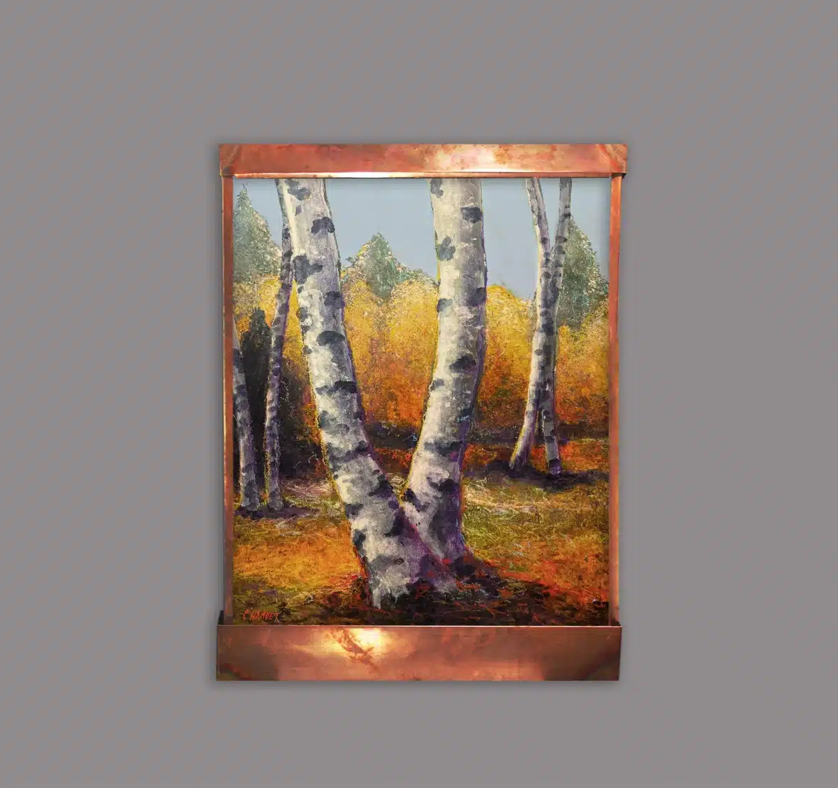 Birch Trees Wall Fountain