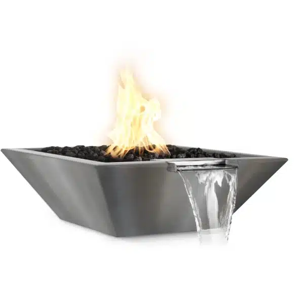 Maya Stainless Steel Fire & Water Bowl