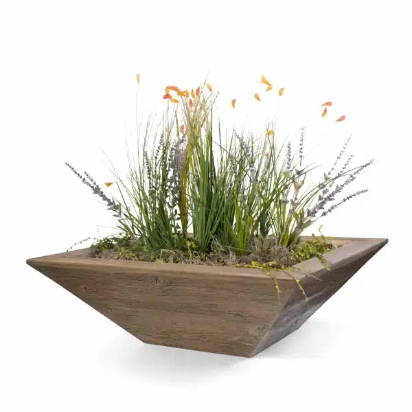 Maya Wood Grain Planter Bowl