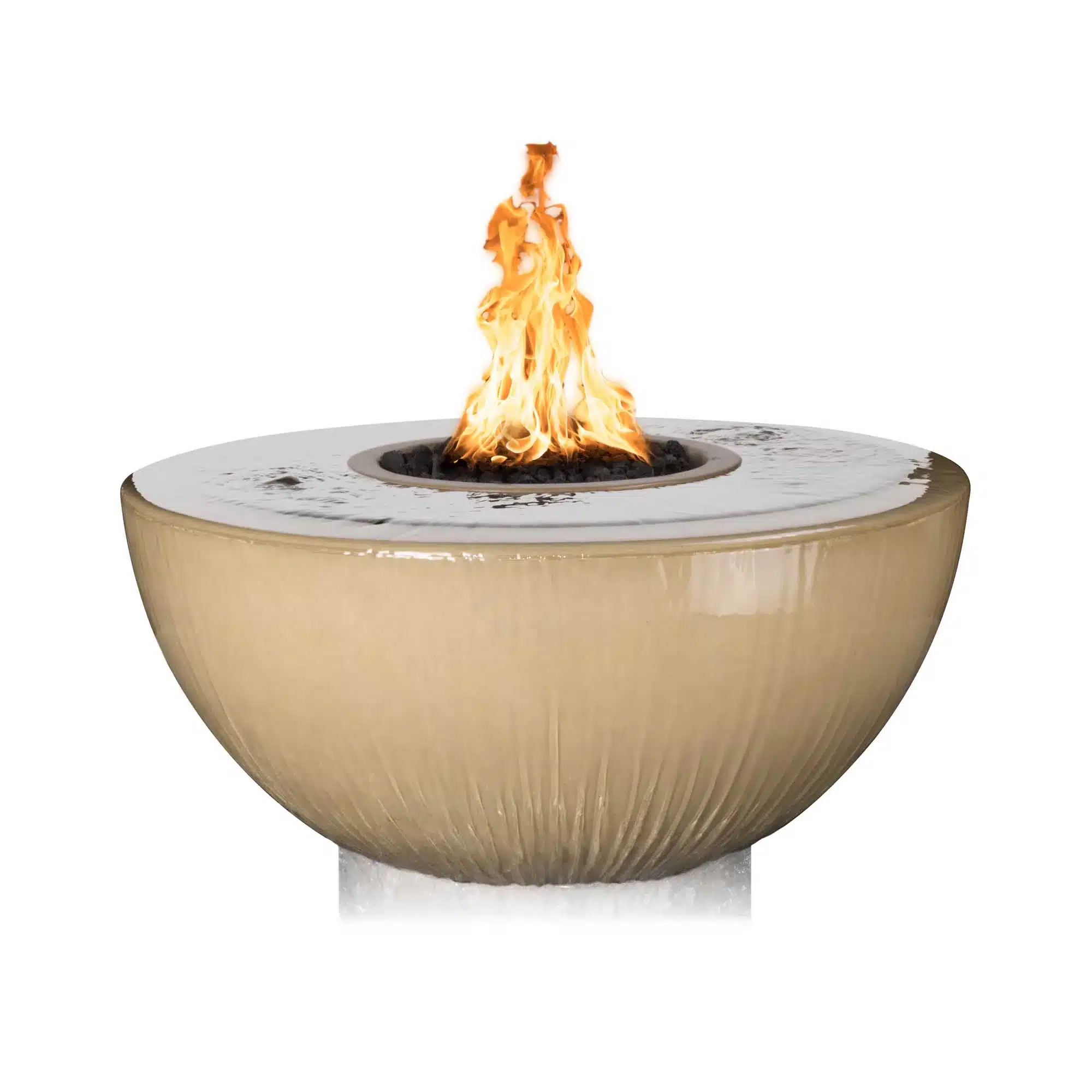 Sedona GFRC Fire & Water Bowl - 360° Spill6 Sedona GFRC Fire & Water Bowl - 360° Spill