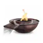 Sedona Hammered Copper Fire and Water Bowl - Gravity Spill Sedona Hammered Copper Fire and Water Bowl - Gravity Spill