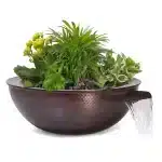 Sedona Hammered Copper Planter & Water Bowl Sedona Hammered Copper Planter & Water Bowl