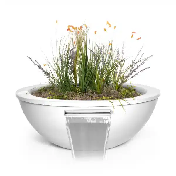 Sedona Powder Coated Planter & Water Bowl
