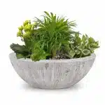 Sedona Wood Grain Planter Bowl