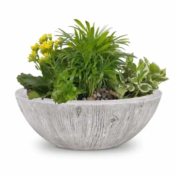 Sedona Wood Grain Planter Bowl