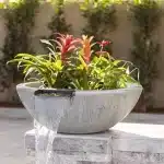 Sedona Wood Grain Planter & Water Bowl